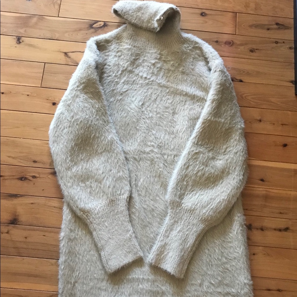 Pink Lily Fuzzy Sweater Dress